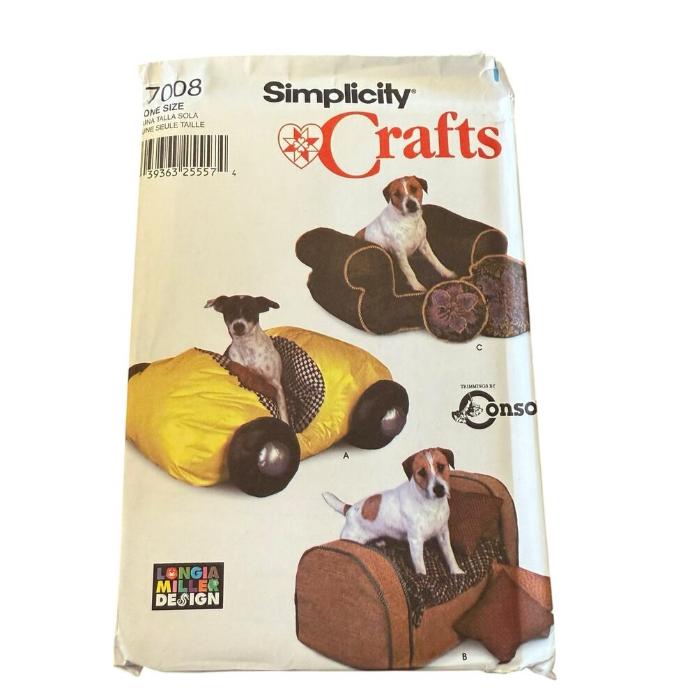 Simplicity Crafts 7008 Small Dog Beds Car Couch‎ Pet Cat